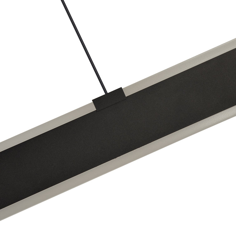 Wezen 48-in Plank Pendant 100-277V Height Adjustable Up-Down ETL Certified  LED Linear Chandelier